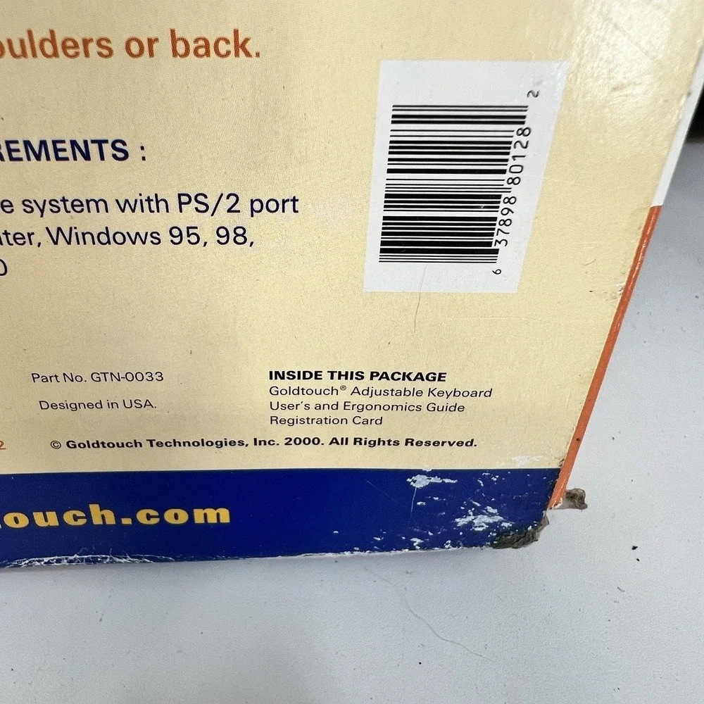 NIB Goldtouch Ergonomic Keyboard GTN-0033 Brand New